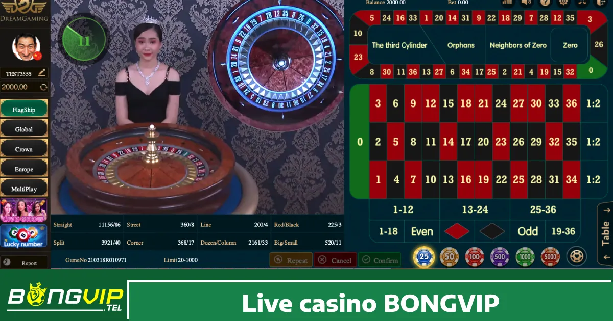 LIVE CASINO 5 Hướng dẫn tham gia Live Casino Bongvip